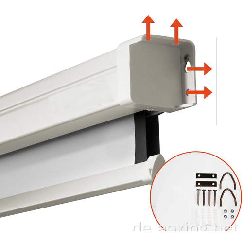 Elektromotorisierte Fernbedienungswandprojektorbildschirm